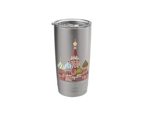St. Basil's Cathedral Moscow, Russia. Drawing Stainless Steel Insulated Tumbler