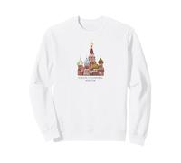 St. Basil's Cathedral Moscow, Russia. Drawing Sweatshirt