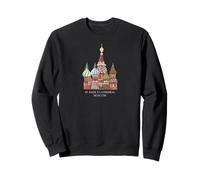 St. Basil's Cathedral Moscow, Russia. Drawing Sweatshirt
