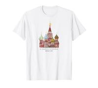 St. Basil's Cathedral Moscow, Russia. Drawing T-Shirt