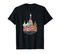 St. Basil's Cathedral Moscow, Russia. Drawing T-Shirt