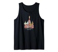St. Basil's Cathedral Moscow, Russia. Drawing Tank Top