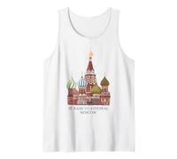 St. Basil's Cathedral Moscow, Russia. Drawing Tank Top