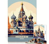 St. Basil's Cathedral, Moscow, Russia Jigsaw Puzzles 1000 Piece for Teenagers Mind Skill Toy Cozy Relax Design Assembly Thoughtful Gift 50x75cm