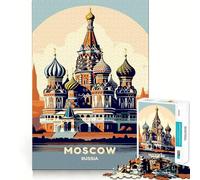 St. Basil's Cathedral, Moscow, Russia Jigsaw Puzzles 1000 Piece for Teenagers Mind Skill Toy Cozy Relax Design Assembly Thoughtful Gift 50x75cm