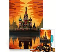 St Basils Cathedral Russia 1000 Piece Jigsaw Puzzle for Teenagers Brain Challenge Toy Relax Time Precise Cut Art Display 38x52cm