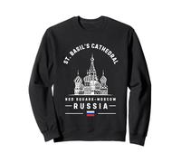 St. Basil's Cathedral Russia Flag Moscow Red Square Sweatshirt