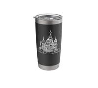 St. Basils Line Art Russia Lover Stainless Steel Insulated Tumbler