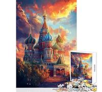 St. Basil's Splendor- 1000 Teenager Pieces Jigsaw Puzzle Birthday Gifts Suitable for Couples DIY Toys Suitable for People Aged 14 And Above size 38x52cm