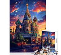 St. Basil's Splendor- Hard Jigsaw Puzzle for Adults 1000 Pieces Birthday Gifts Difficult Hard Home Decoration Toys for And 14 Years And over size 50x75cm