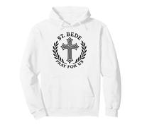 St. Bede Pray For Us Catholic Saint Confirmation Pullover Hoodie