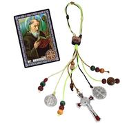 St Benedict Medals for Door with Saint Benedict Prayer Cards Home Protection,House Blessing Gift Set for New Home Catholic Decor,Medalla De San Benito Decoracion Para Casa,Escapularios Catolicos