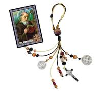 St Benedict Medals for Door with Saint Benedict Prayer Cards Home Protection,St Benedict Crucifix Catholic Gift Set for New Home Door Hanger Decor,Medalla De San Benito,Escapularios Catolicos