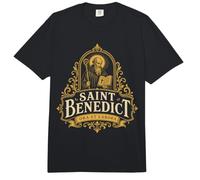 St Benedict Ora et Labora Traditional Catholic Saint Comfort Colors Adult Heavyweight T-Shirt