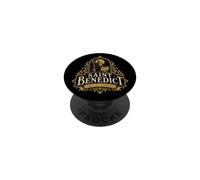 St Benedict Ora et Labora Traditional Catholic Saint PopSockets Adhesive PopGrip