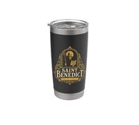 St Benedict Ora et Labora Traditional Catholic Saint Stainless Steel Insulated Tumbler