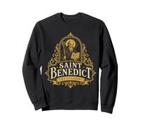St Benedict Ora et Labora Traditional Catholic Saint Sweatshirt