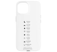 St. Benedict Prayer schedule in a day - Monastic life Case for iPhone 15