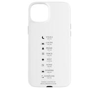 St. Benedict Prayer schedule in a day - Monastic life Case for iPhone 15 Plus