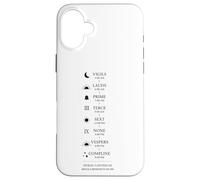 St. Benedict Prayer schedule in a day - Monastic life Case for iPhone 16 Plus