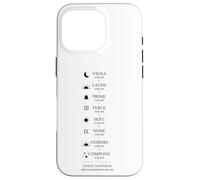 St. Benedict Prayer schedule in a day - Monastic life Case for iPhone 16 Pro