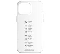 St. Benedict Prayer schedule in a day - Monastic life Case for iPhone 16 Pro Max