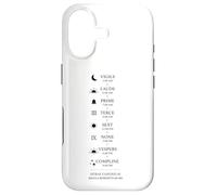 St. Benedict Prayer schedule in a day - Monastic life Case for iPhone 17