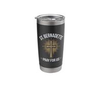 St. Bernadette Pray for Us Catholic Church Stainless Steel Insulated Tumbler