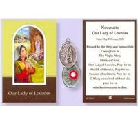 St Bernadette Relic Medal with Novena to Our Lady of Lourdes