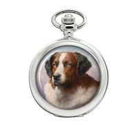 St. Bernard Dog by Carl Reichert Pocket Watch
