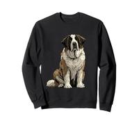 St Bernard Dog Illustration Saint Bernard Sweatshirt