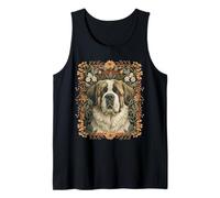 St Bernard Floral Vintage Swiss Alpine Tank Top