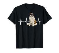 St. Bernard Heartbeat Dog Lover T-Shirt