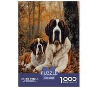 St. Bernard Jigsaw Puzzles Puzzle for Adults Kids. 1000 Piece Impossible Challenge Toy Educational Game Home Decoration for Educational Games Gifts 38x26cm/1000pcs
