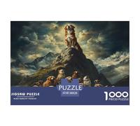 St. Bernard Jigsaw Puzzles Puzzles for Adults Kids. 1000 Piece Whimsical Challenge Toy Educational Games Home Decoration for Adults& Kids Age 14 Years Up 38x26cm/1000pcs