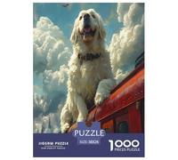 St. Bernard Jigsaw Puzzles Puzzles for Adults Kids. 1000 Pieces Whimsical Challenge Toy Educational Game Home Decoration for Educational Games Gifts 38x26cm/1000pcs