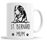 St Bernard Mum | Mug Gift | Dog Mug for Birthday Christmas | Friend, Mum, Auntie, Sister Ceramic Cup