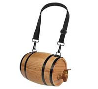 St Bernard Rescue Barrel Collar for Medium & Large Dogs, 500ml Mini Keg with Adjustable Hoops, Saint Bernard Whiskey Barrel Collar for Pet Accessories