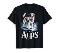 St. Bernard Rescue Puppy Switzerland Winter Hiking Souvenir T-Shirt