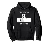 St. Bernard The Legend Dog Dad Best Friend Pet Canine Owner Pullover Hoodie