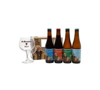 St Bernardus Wit, Prior 8, Abt 12, Tripel & Glass Gift Pack