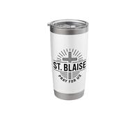 St. Blaise Pray for Us Catholic Patron Saint Devotion Stainless Steel Insulated Tumbler