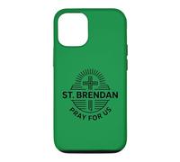 St. Brendan Pray For Us Catholic Saint Patronage Prayer Case for iPhone 12/12 Pro