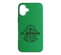 St. Brendan Pray For Us Catholic Saint Patronage Prayer Case for iPhone 16 Plus