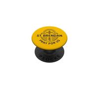St. Brendan Pray For Us Catholic Saint Patronage Prayer PopSockets Adhesive PopGrip
