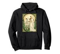 St Brigid and White Cow Pullover Hoodie