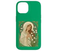 St Brigid Art Nouveau Halo and Snowdrops Case for iPhone 14