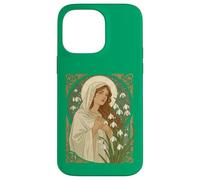 St Brigid Art Nouveau Halo and Snowdrops Case for iPhone 14 Pro Max