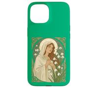 St Brigid Art Nouveau Halo and Snowdrops Case for iPhone 15