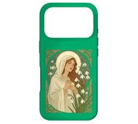St Brigid Art Nouveau Halo and Snowdrops Case for iPhone 17 Pro